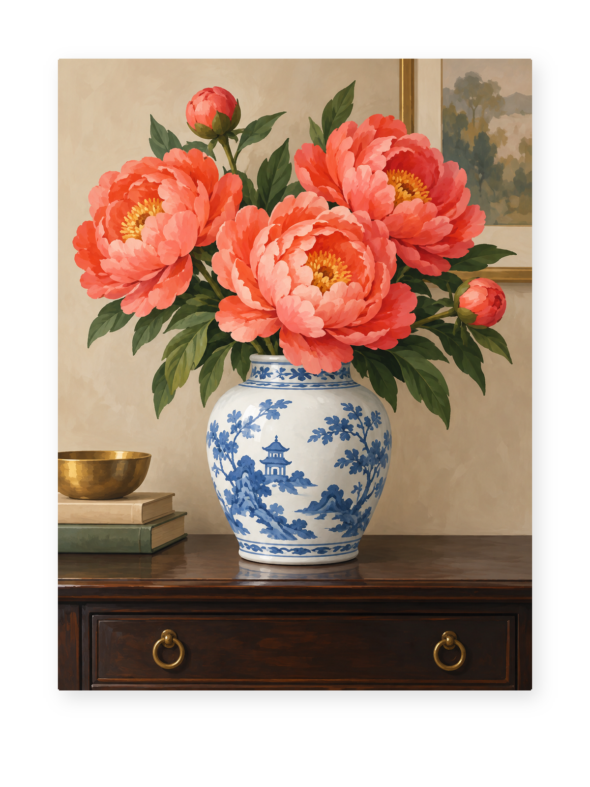 Porcelain Peonies