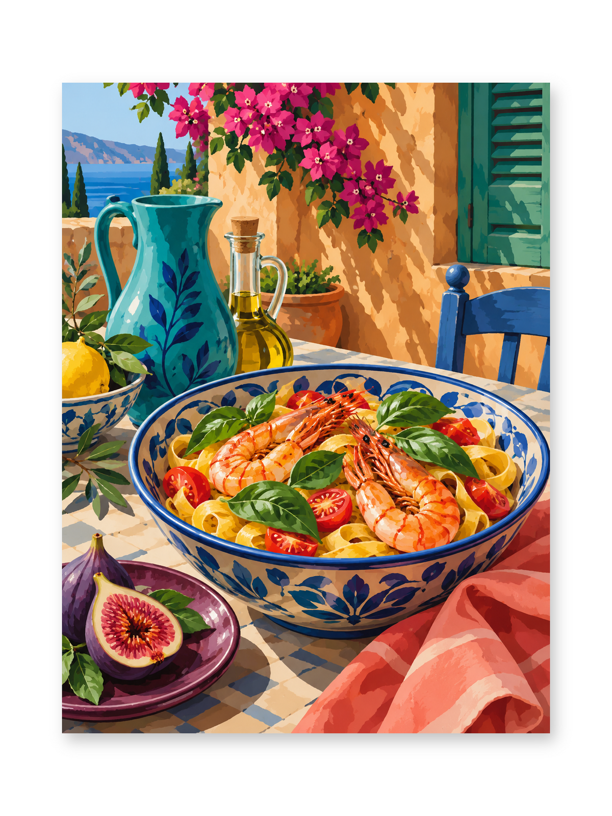 Mediterranean Lunch Paint by Numbers Kit
