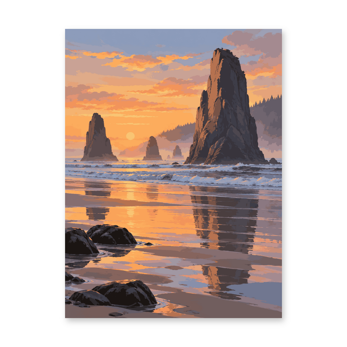 Farallones al atardecer