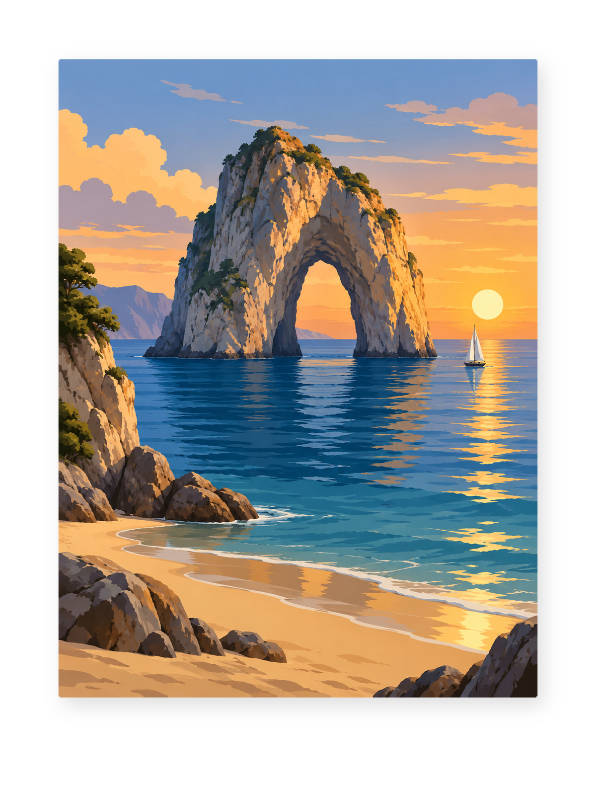 Sunset Sea Arch