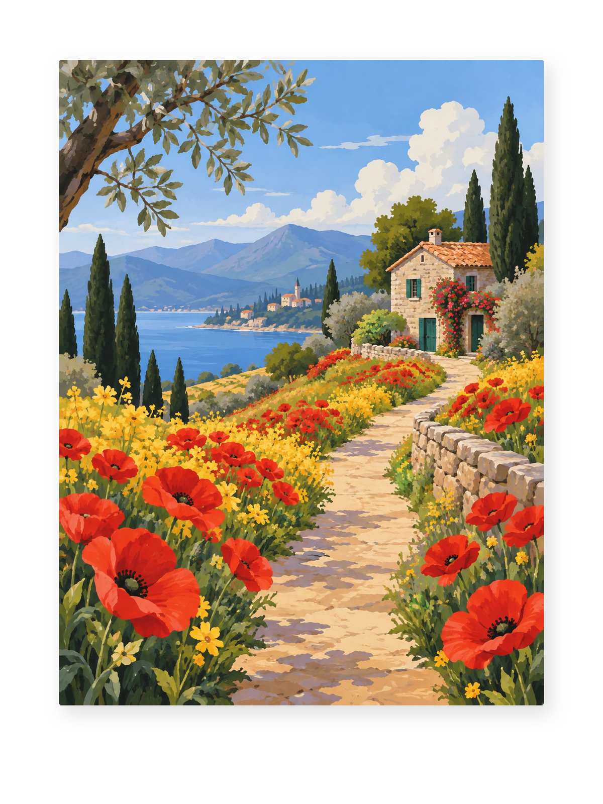 Tuscan Poppy Path