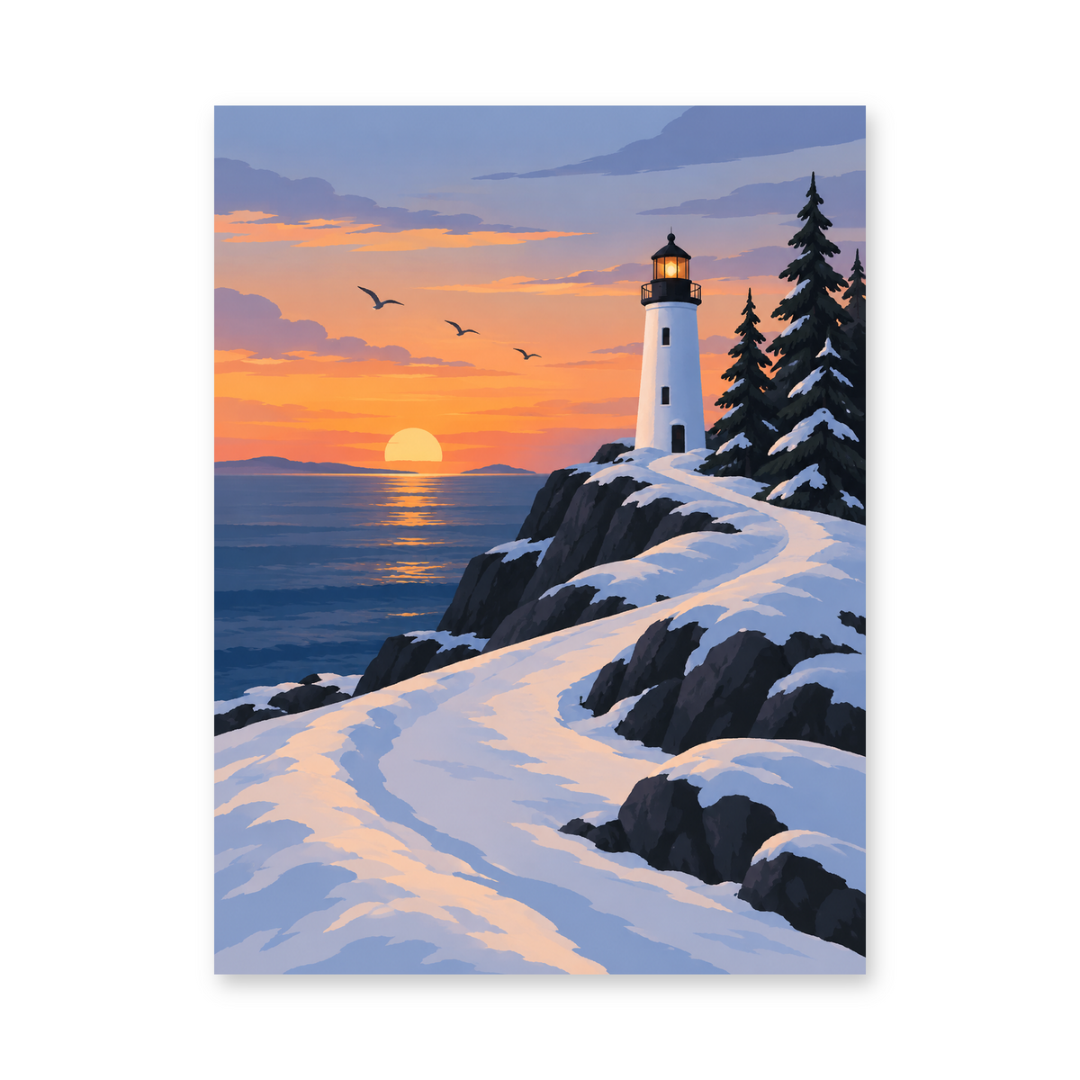 Winter Lighthouse