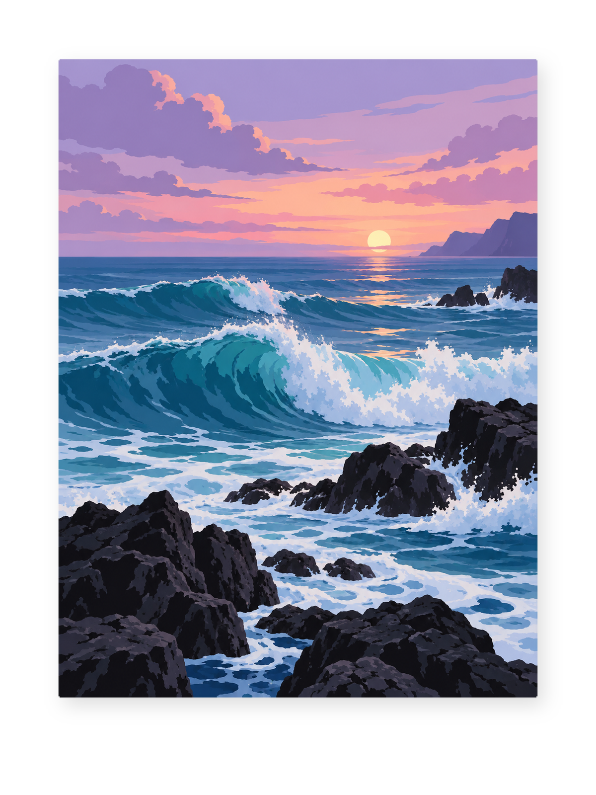 Sunset Waves