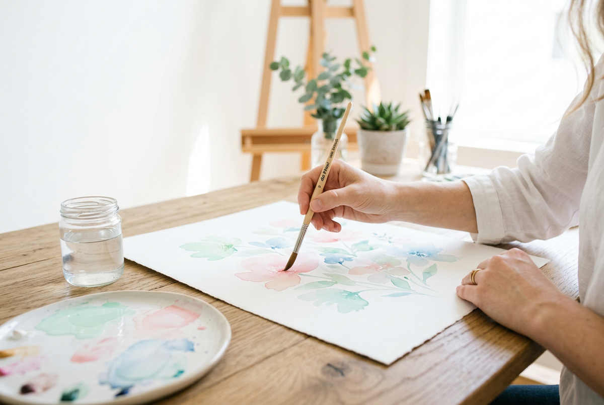 Painting the numbered canvas