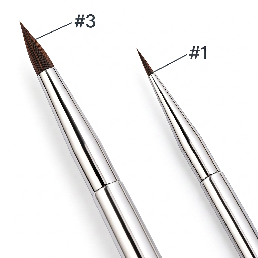 Detail brushes No. 1 and No. 3