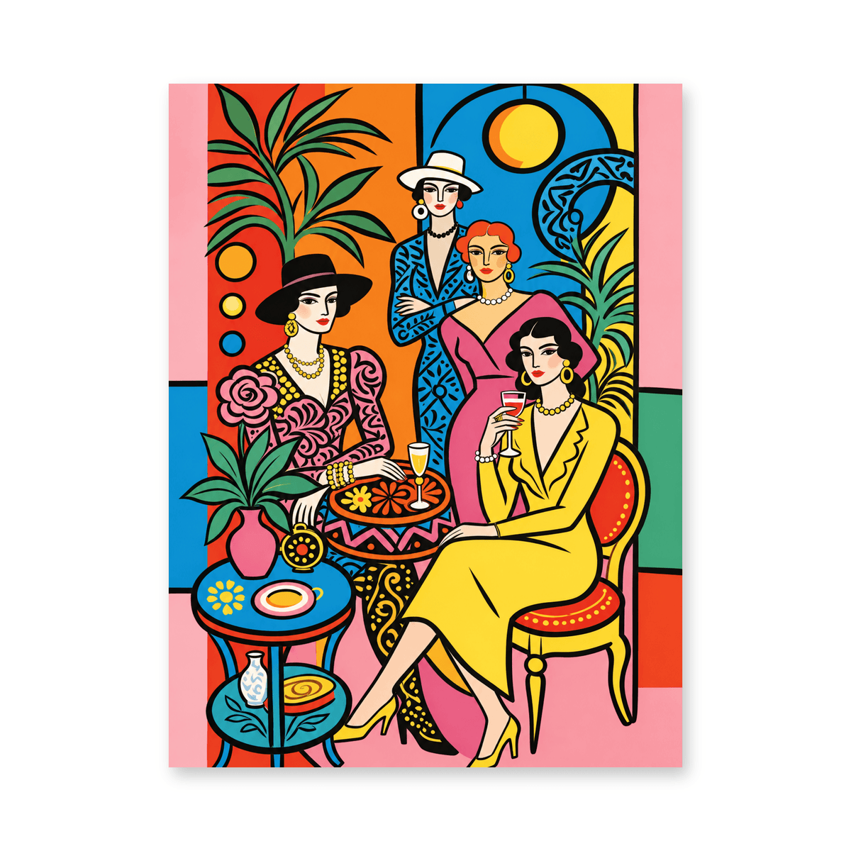 Design 7 - Chromatic Elegance on white background