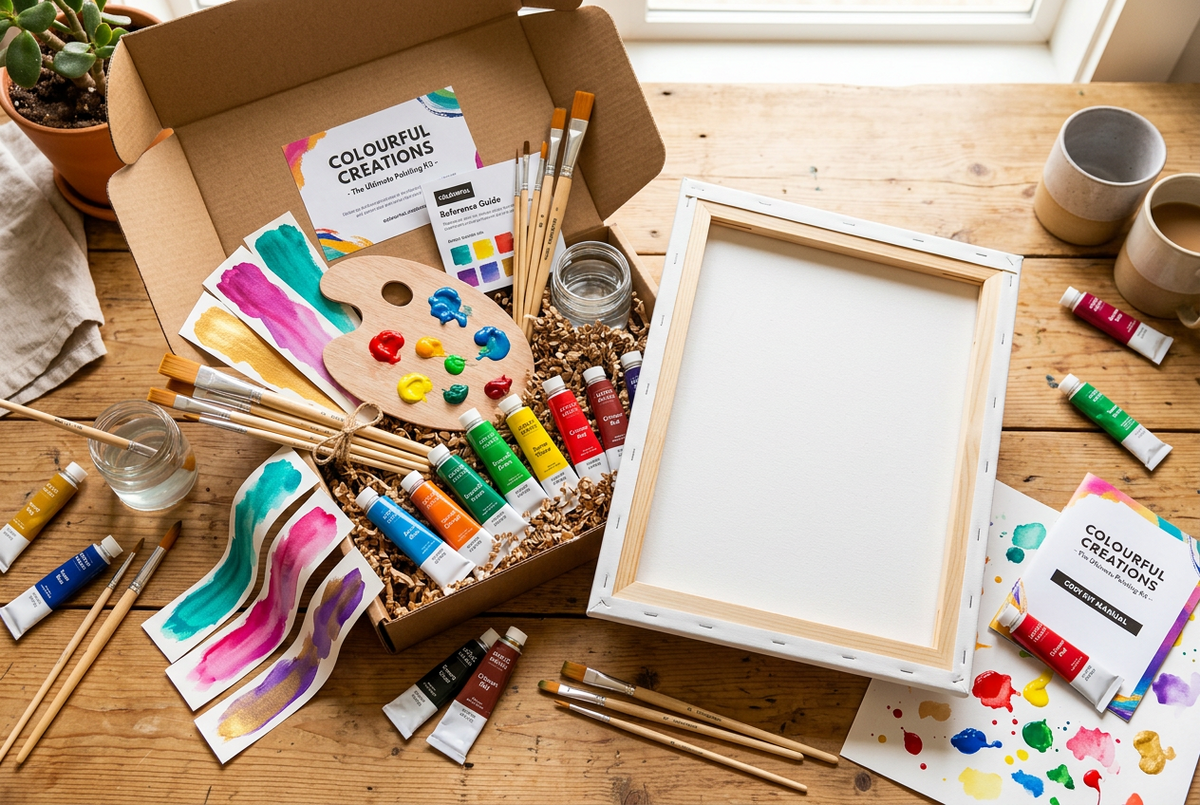 Unboxing a PaintPopo painting kit